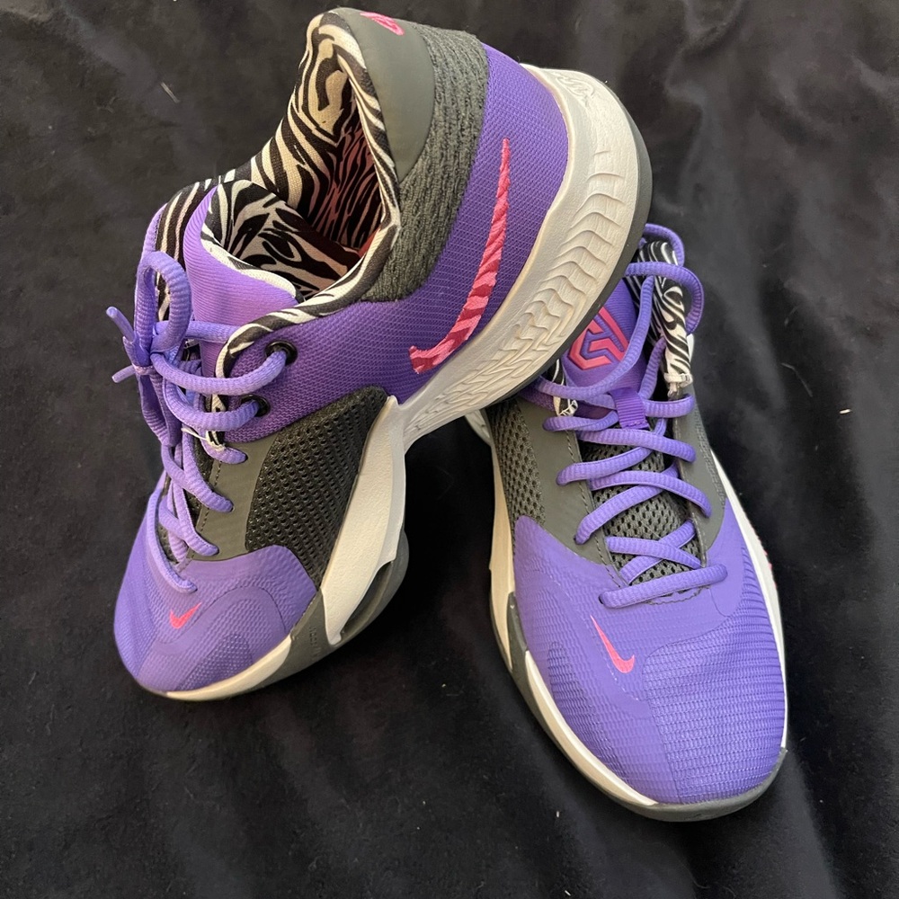 Nike Purple and Gray Sneakers